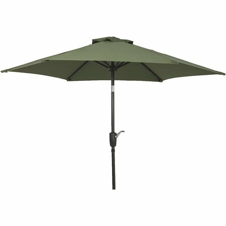 DO IT BEST TJAU-004A-230-Green 7.5' Green Alum Umbrella TJAU-004A-230-GRN
